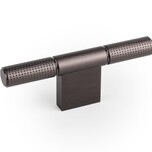 Gałka w kształcie litery T POINT 0636 - czarny tytan   Wymiary: - szerokość: 110 mm - głębokość: 40,9 mm - wysokość: 13,8 mm    Materiał:...