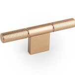 Gałka w kształcie litery T POINT 0636 - mosiądz cava szczotkowany   Wymiary: - szerokość: 110 mm - głębokość: 40,9 mm - wysokość: 13,8 mm   ...