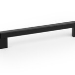 Uchwyt DUO MINI - czarny mat / rozstaw 160 mm   Wymiary: - szerokość: 194,6 mm - głębokość: 35 mm - wysokość: 12 mm    Materiał: aluminium + drewno...