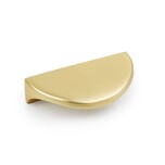 Gałka NICK 0373 - mosiądz szczotkowany / rozstaw 32 mm   Wymiary: - szerokość: 50 mm - głębokość: 24 mm - wysokość: 13 mm    Materiał: metal...