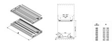 Ociekarki Ociekarka VARIANT 3 40 cm - CZARNY MAT - Rejs