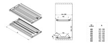 Ociekarki Ociekarka VARIANT 3 45 cm - CZARNY MAT - Rejs