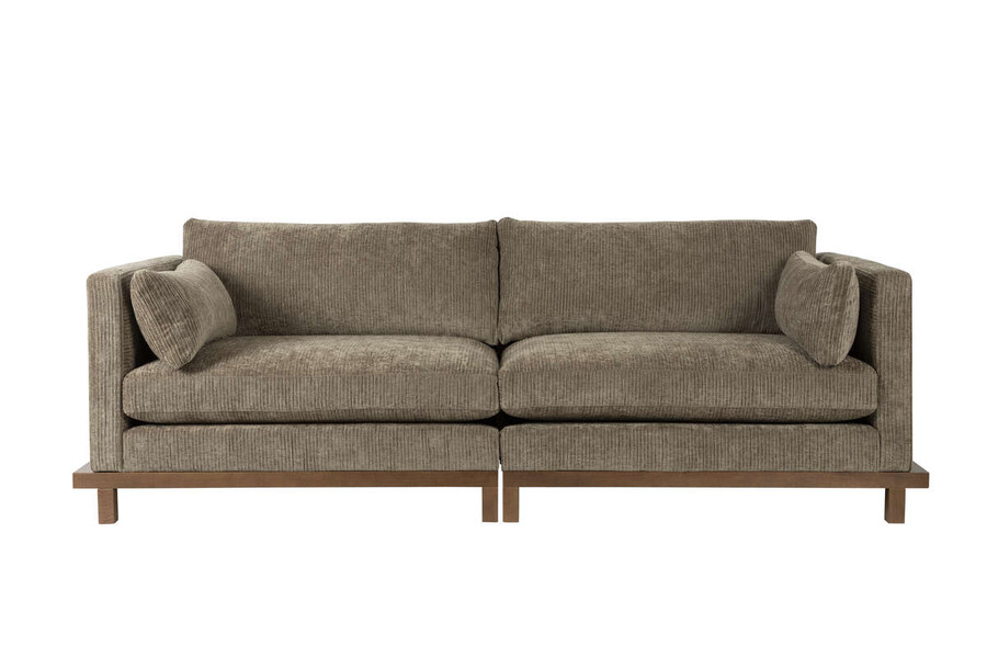 Sofa 3-osobowa BLOSSOM - brązowy
