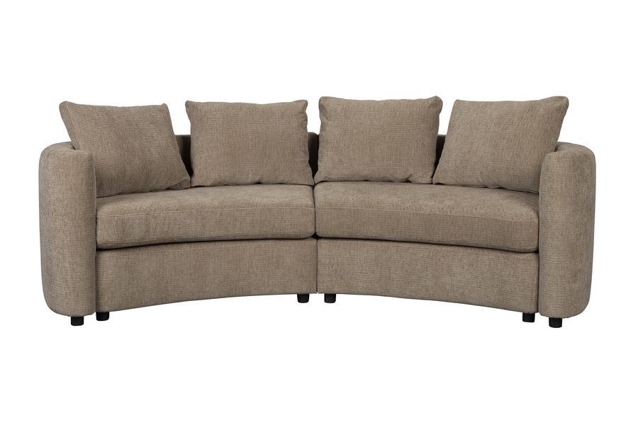 Sofa FERNON - karmelowy brąz