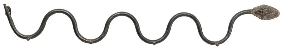 Wieszak ścienny SNAKE - czarny