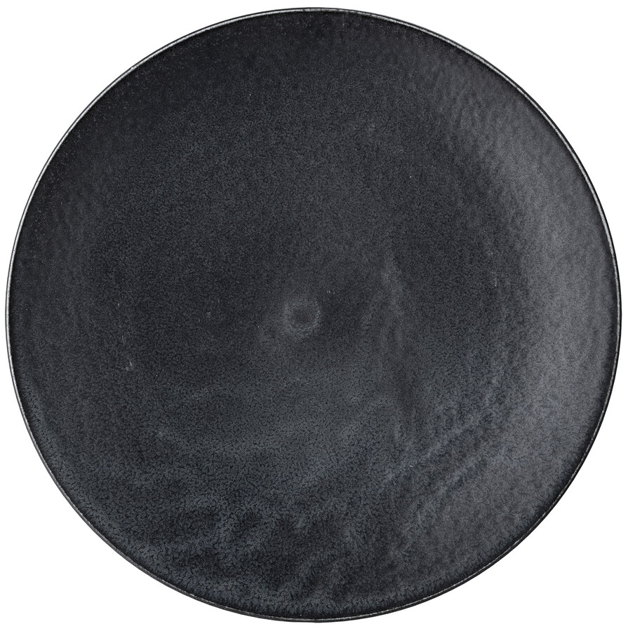 Zestaw czterech płytkich talerzy YOKO 27.5 cm - czarny