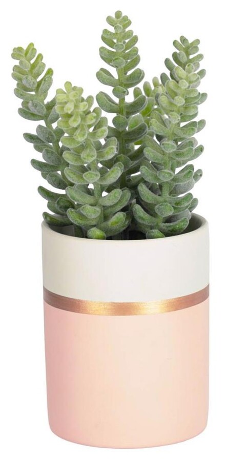 Roślina dekoracyjna sztuczna Sukulent ceramiczna doniczka 19 cm