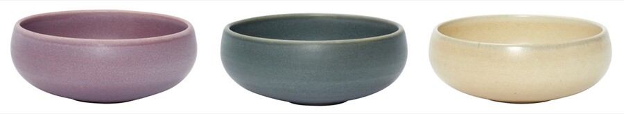 Miseczki ceramiczne JUNIPER - kolorowy