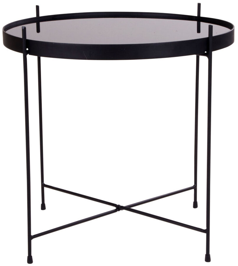 Stolik kawowy okrągły VENEZIA 48 cm - czarny