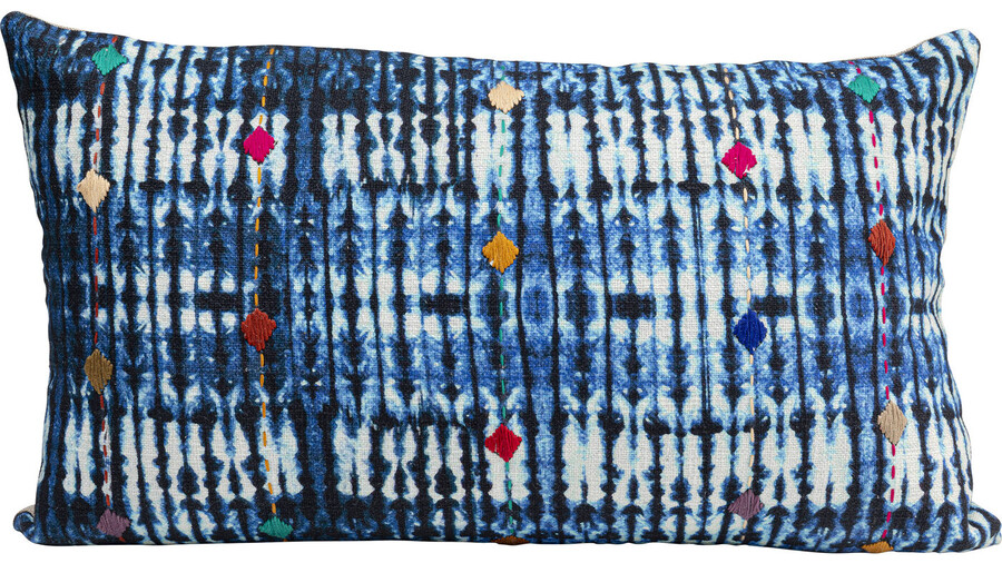Poduszka DESNA PATCHWORK 60x35 - niebieski