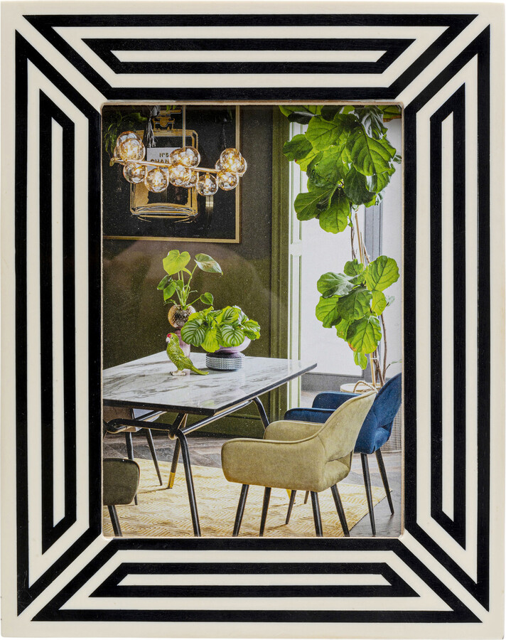 Ramka na zdjęcia LINEAR 19x24 - kremowo-czarny