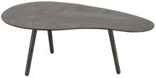 Stolik kawowy aluminiowy czarny 90x56 cm