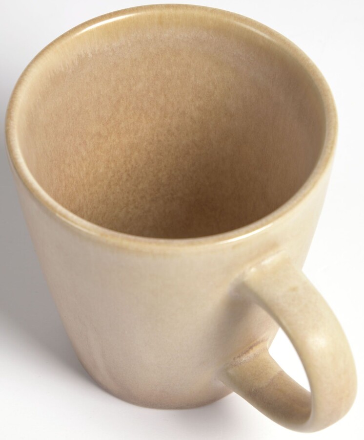 Kubek z uchem ceramiczny 330 ml beżowy
