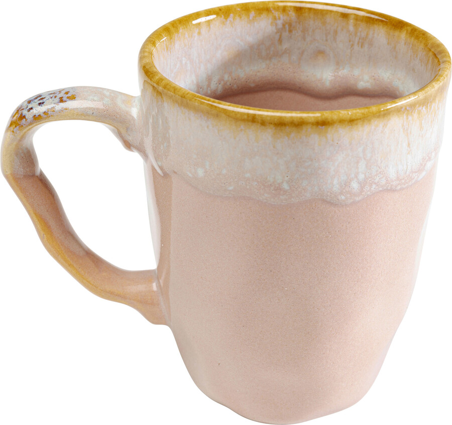 Kubek z uchem NALA 370 ml - różowy