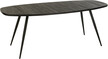Stół drewniany z metalowymi nogami 200x90 - czarny