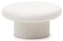 Stolik kawowy z cementu ADDAIA 66 cm - biały