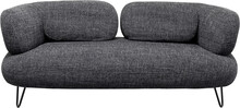 Sofa 2-osobowa PEPPO - czarny melanż