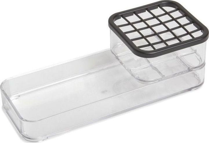 Organizer transparentny z ociekaczem 25x6 cm