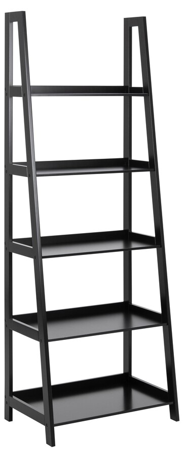 Regał drabinkowy WALLY 180 cm - czarny