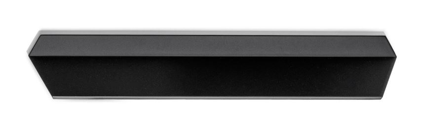 Uchwyt listwowy PLIE 0597 - czarny mat / rozstaw 160 mm