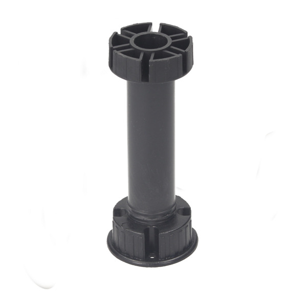 Nóżka plastikowa PN16 czarna wys. 15cm bez klipu