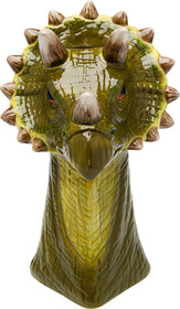 Wazon z dolomitu FUNNY ANIMAL DINO - zielony