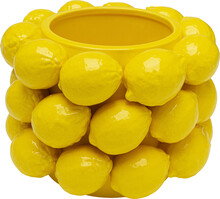 Wazon z porcelany żółty cytryny Ø26x19 cm