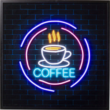 Obraz z podświetleniem LED COFFEE 80x80