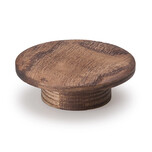 Gałka drewniana ECHO 0166 - brąz szczotkowany / fi 60 mm Wymiary: - średnica: 60 mm - wysokość: 22 mm Materiał: drewno Kolor pokrycia: brąz szczotkowany