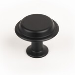 Gałka LAND 0494 - czarny mat / fi 40 mm Wymiary: - średnica: 40 mm - wysokość: 33.1 mm Materiał: metal Kolor pokrycia: czarny mat