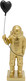 Figurka BALLOON ASTRONAUT - złoty