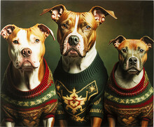 Obraz szklany DOG FAMILY 110x90