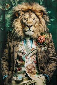 Obraz szklany MISTER LION 100x150