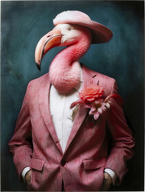 Obraz szklany MISTER FLAMINGO 120x160