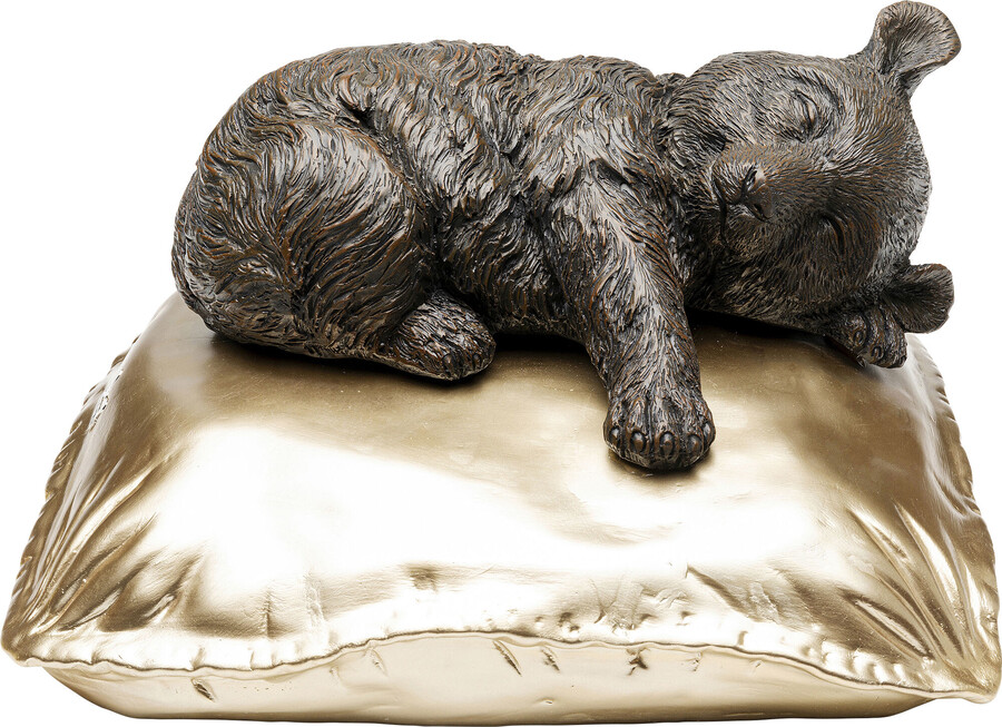 Figurka dekoracyjna SLEEPING KOALA - brązowy/złoty