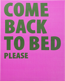 Obraz COME BACK TO BED 40x50