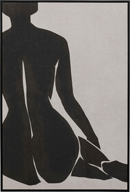 Obraz NUDE LADY 70x110 - szary/czarny