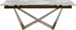 Stół rozkładany CONNESSO 200-260x90 - biały/złoty