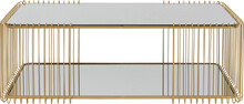 Stolik kawowy WIRE DOUBLE 120x60 - lustrzany/złoty