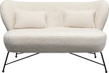 Sofa 2-osobowa JACKY boucle - biały