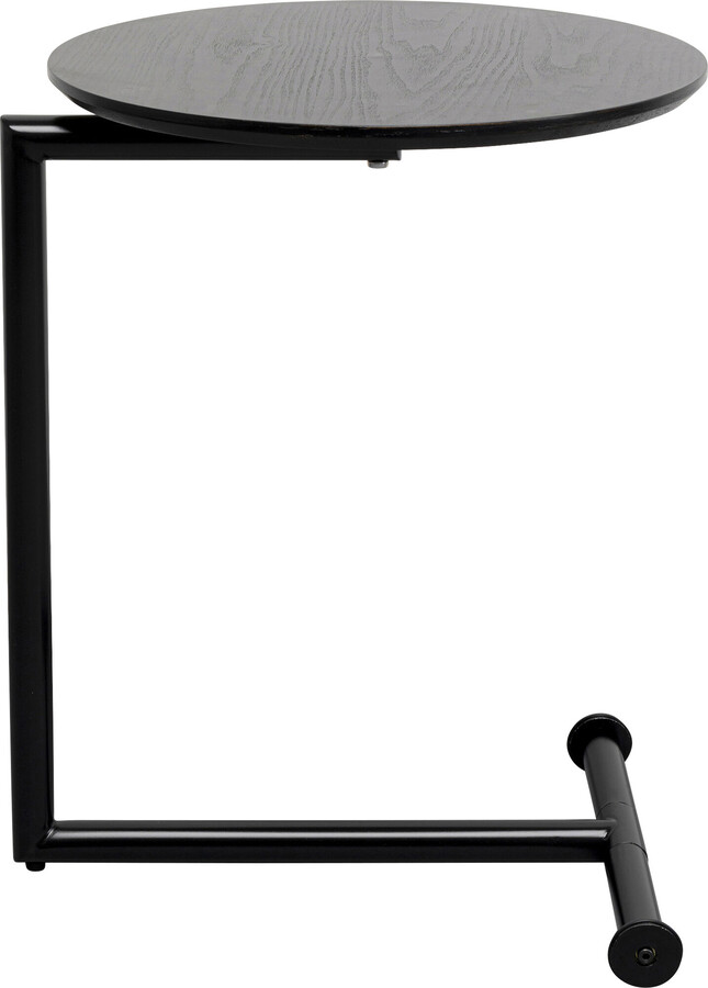 Stolik okrągły EASY LIVING WOOD 46 - czarny