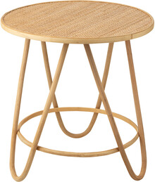 Stolik ratanowy Ø60 cm - naturalny