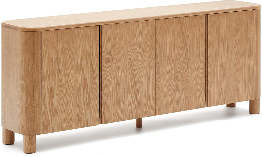 Komoda 4-drzwiowa SALAYA - naturalny