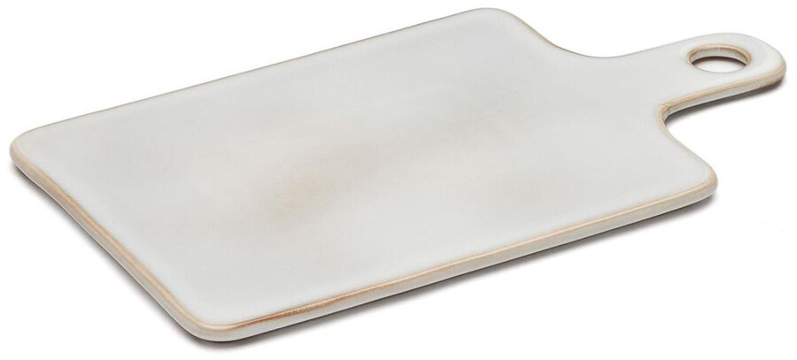 Deska do serwowania ceramiczna biała połysk 35x20 cm