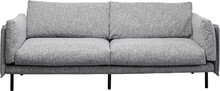 Sofa 2-osobowa POLA - szary/czarny