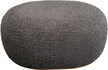 Ławka tapicerowana PEBBLE boucle - szary