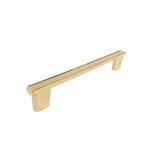 Uchwyt RIVA 15252 / Mosiądz Połysk / rozstaw 160 mm Wymiary: - wysokość całkowita – 28 mm - szerokość – 177 mm - grubość – 11 mm - rozstaw...