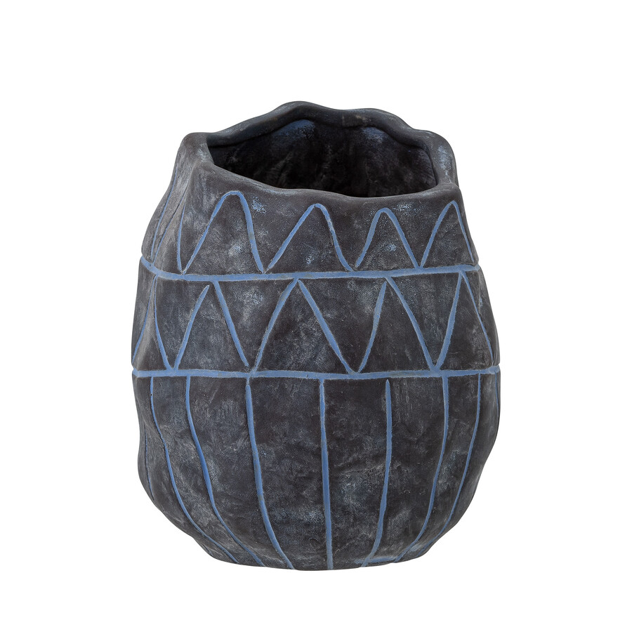 Wazon ceramiczny IVO - niebieski