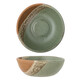 Miska ceramiczna PAULA 16 - zielony/brązowy