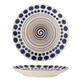 Talerz ceramiczny SHAMA 27 - pomarańczowy/granatowy